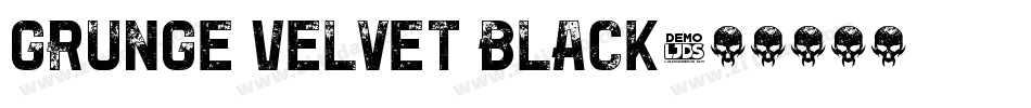 Grunge Velvet Black字体转换